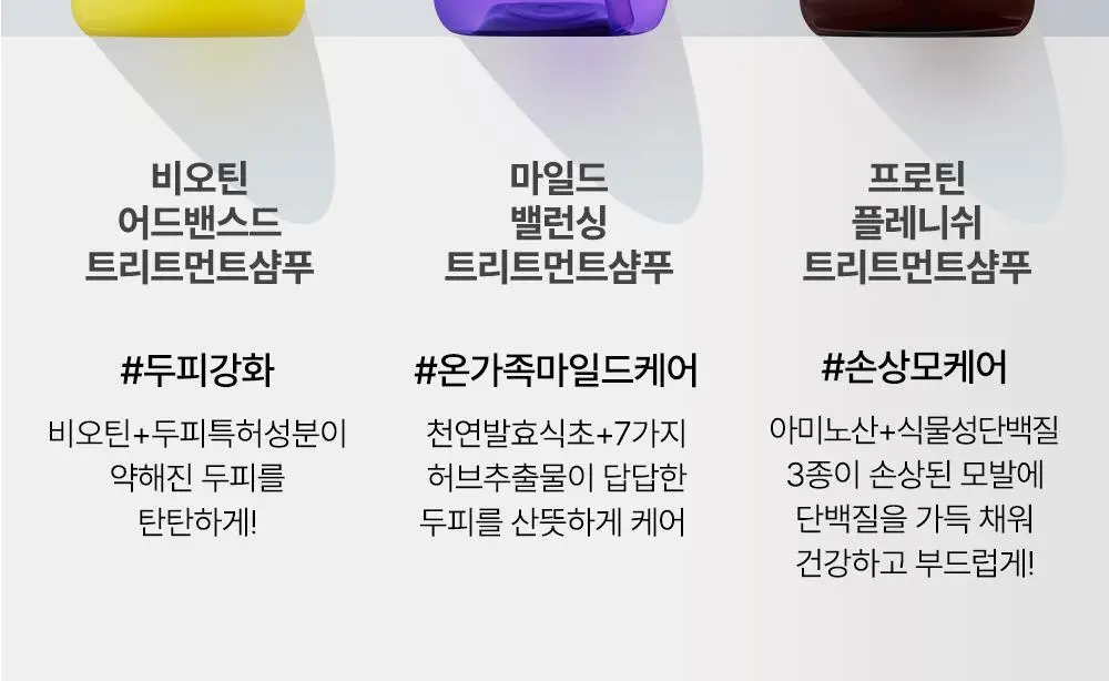 [두피강화] 헤드스파7 비오틴 어드밴스드 트리트먼트 샴푸 740g (탈모증상완화) 상세페이지 2